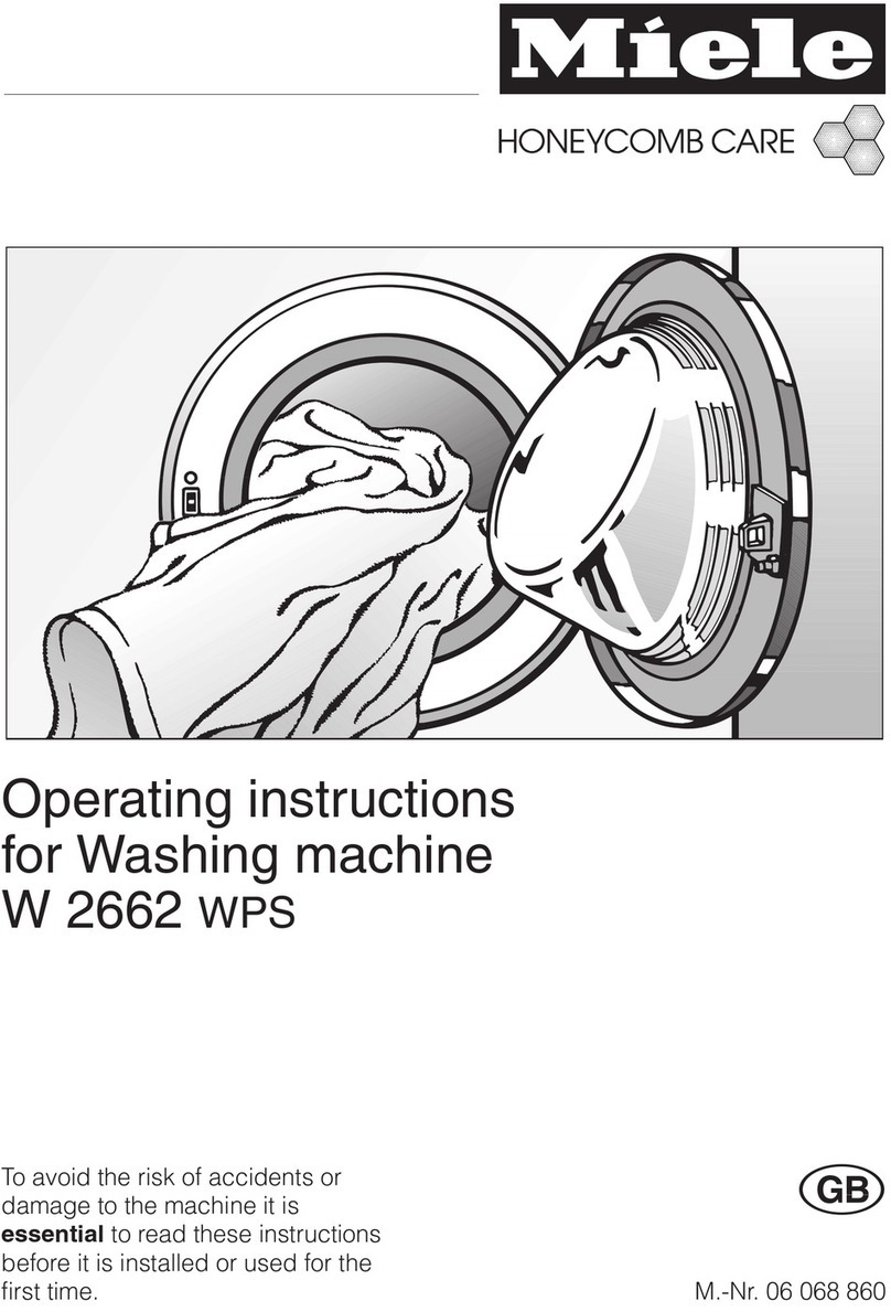 Miele W 2662 WPS operating instructions