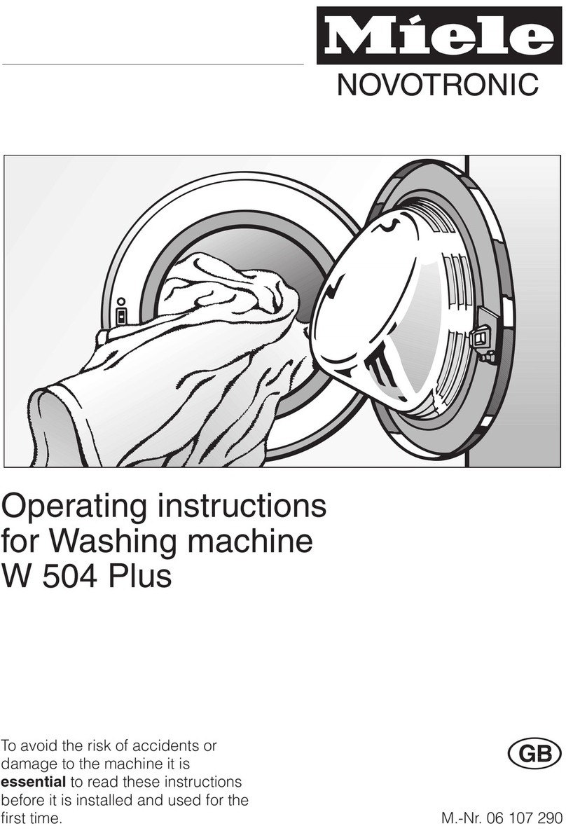 Miele W 504 Plus operating instructions
