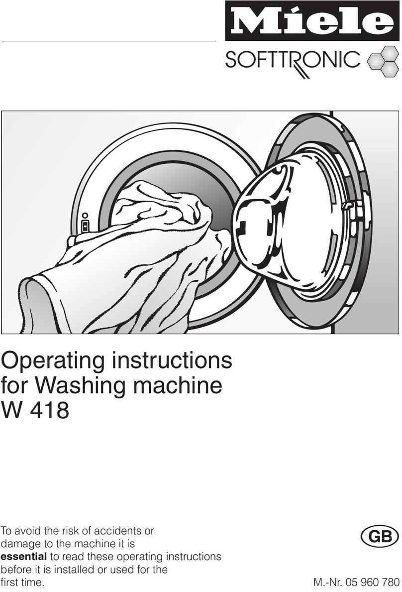 Miele SoftTronic W 418 User manual