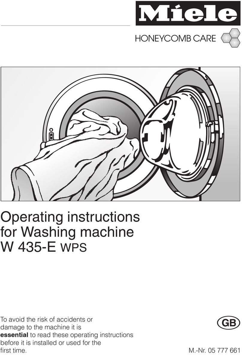 Miele W 435-E WPS User manual Miele W 435-E WPS User manual