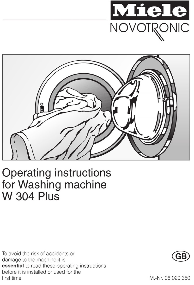 Miele W 304 Plus User manual