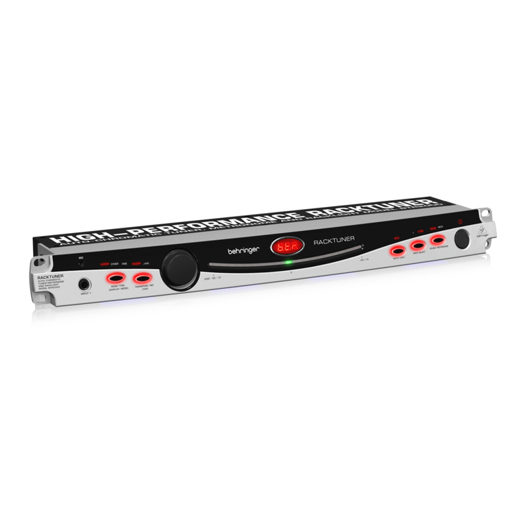 Behringer Racktuner BTR2000 user manual