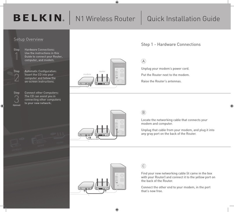 Belkin VISION N1 User manual