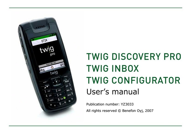Benefon TWIG DISCOVERY PRO user manual