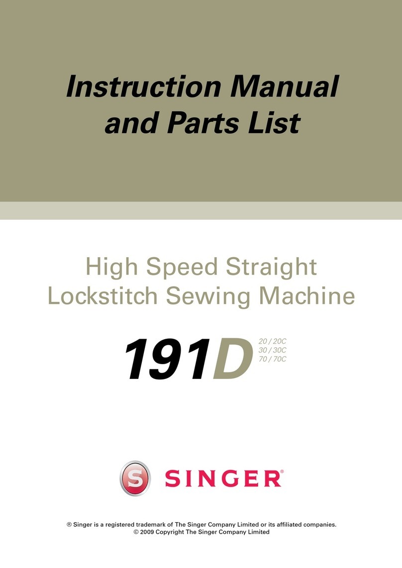 Singer 191D-20 Instruction manual and parts list