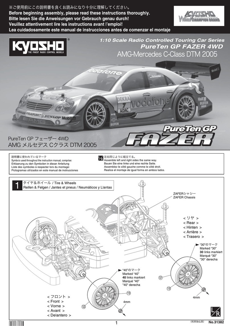 Kyosho Pure Ten GP FAZER 4WD User manual Kyosho Pure Ten GP FAZER 4WD User manual