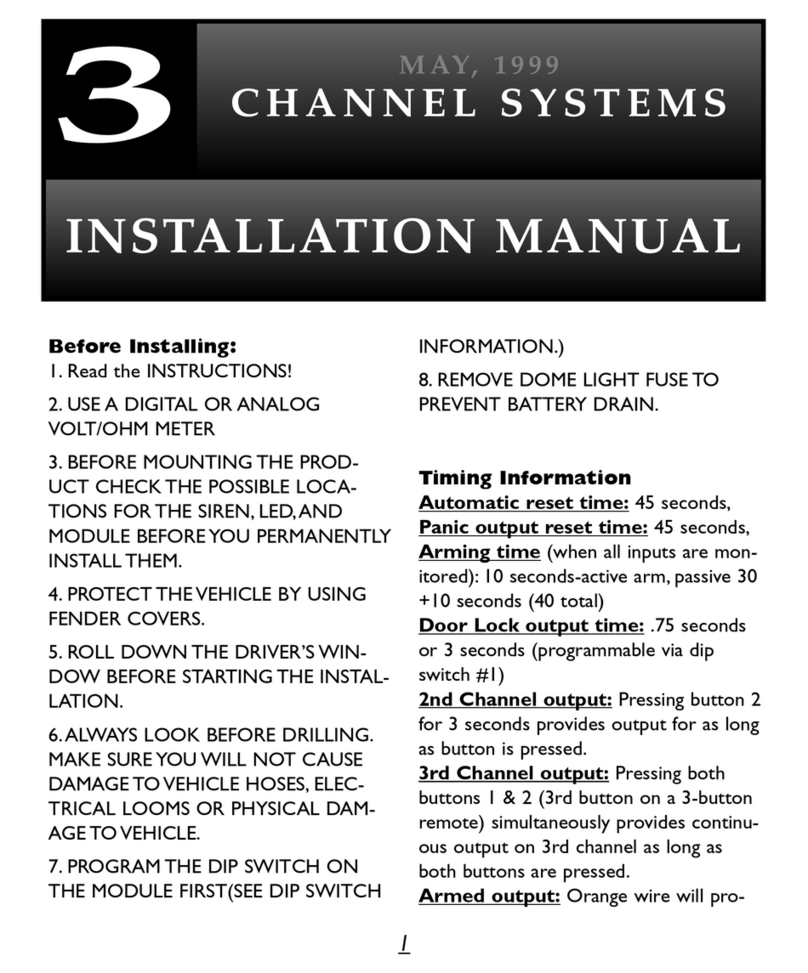 Black Widow BW 3000 installation manual