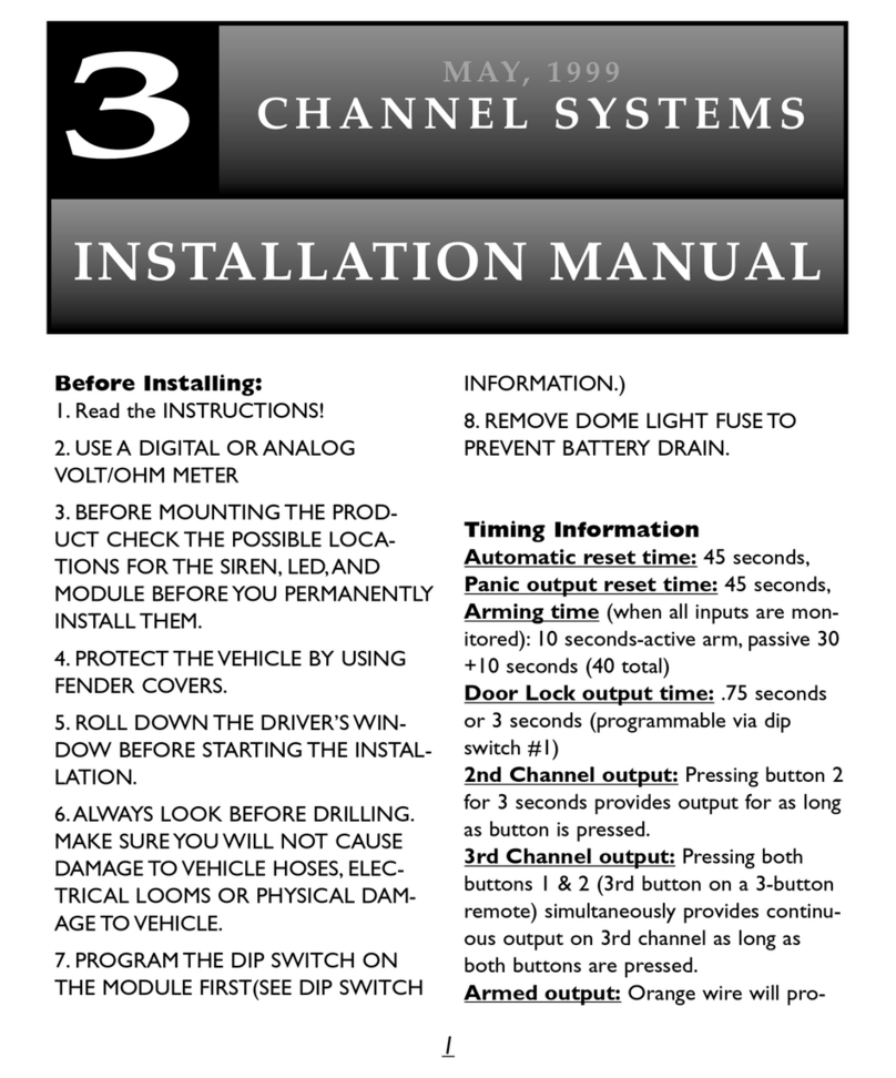 Black Widow BW 2850 installation manual