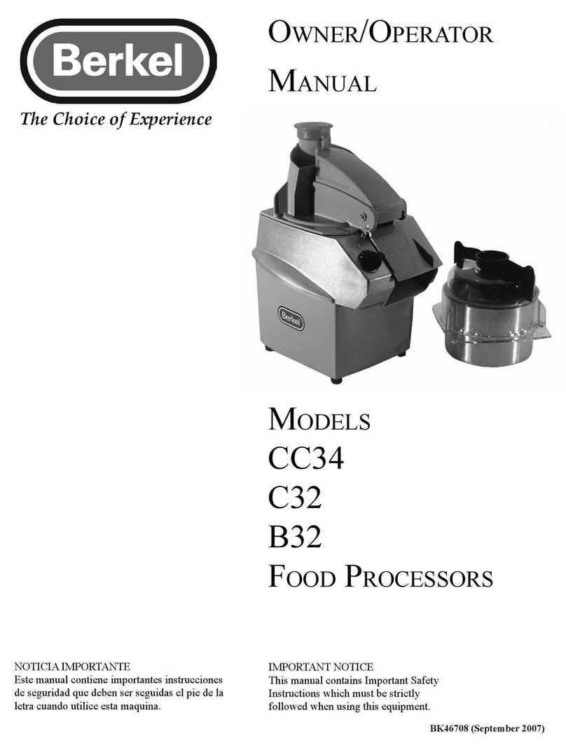 Berkel C32 Owner's manual