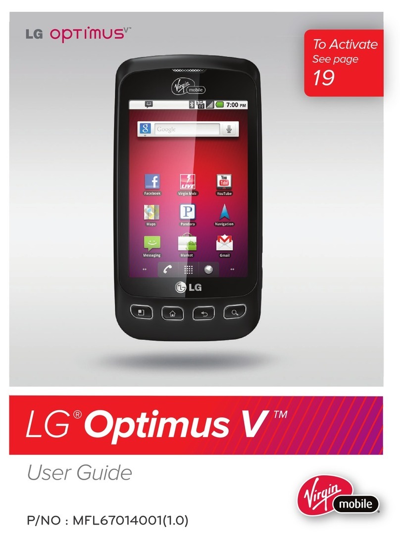 LG Optimus V User manual