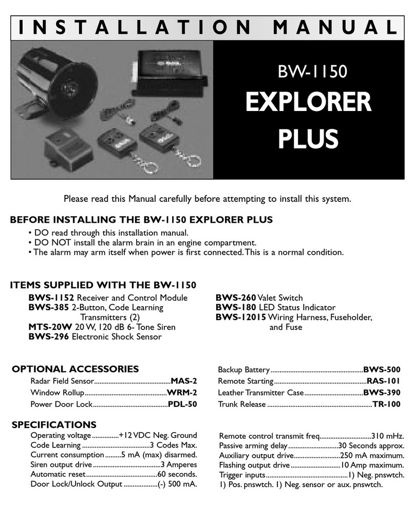 Black Widow BW-1150 EXPLORER PLUS User manual
