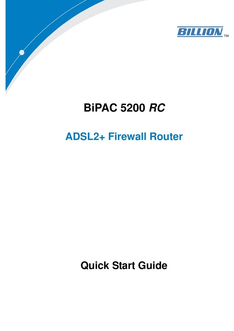 Billion BiPAC 5200 RC User manual