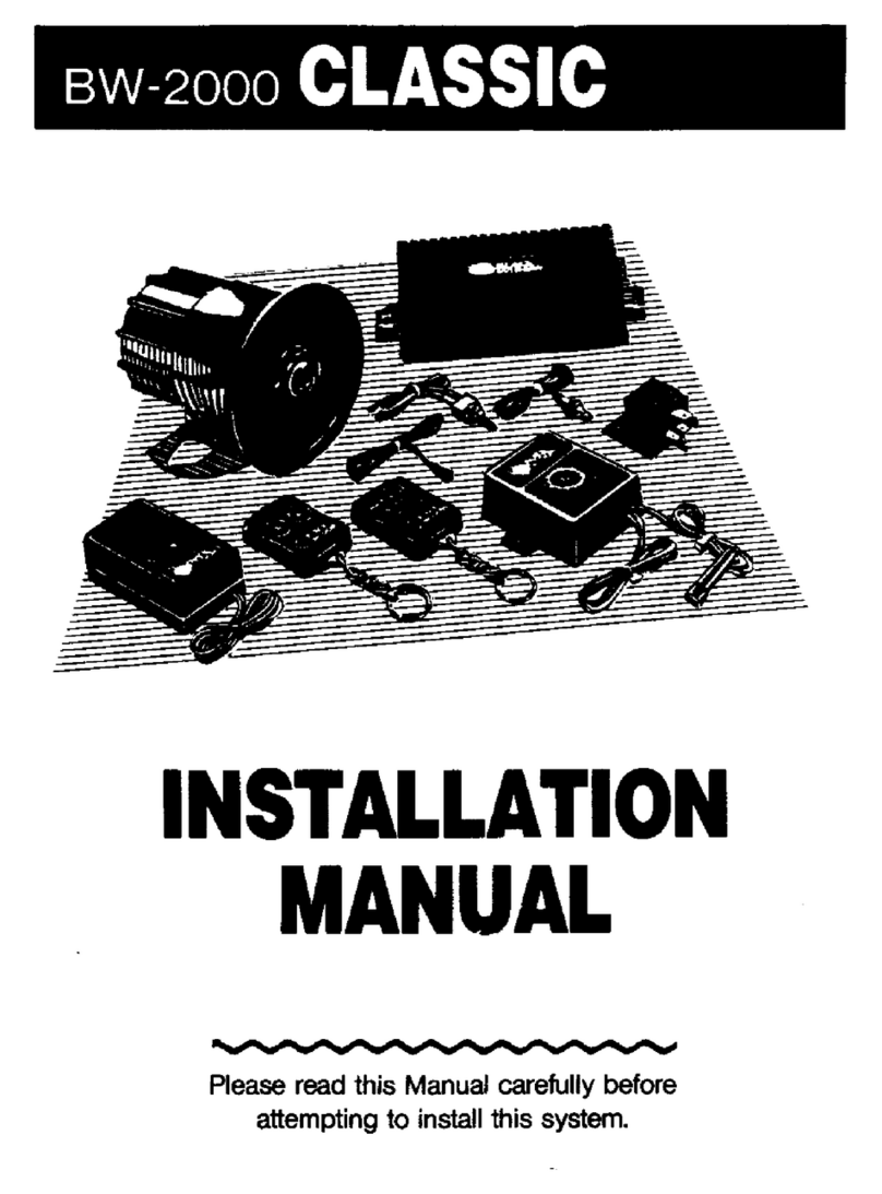 Black Widow BW-2000 CLASSIC installation manual