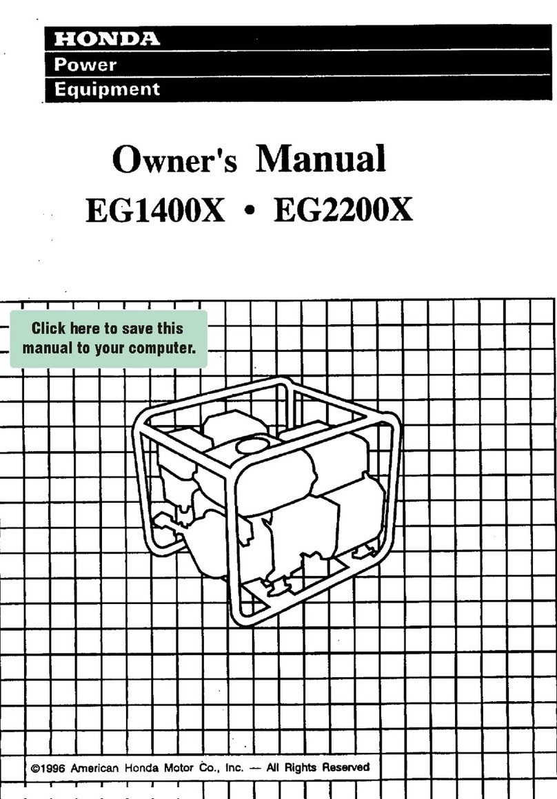 Honda EG2200X owner's manual