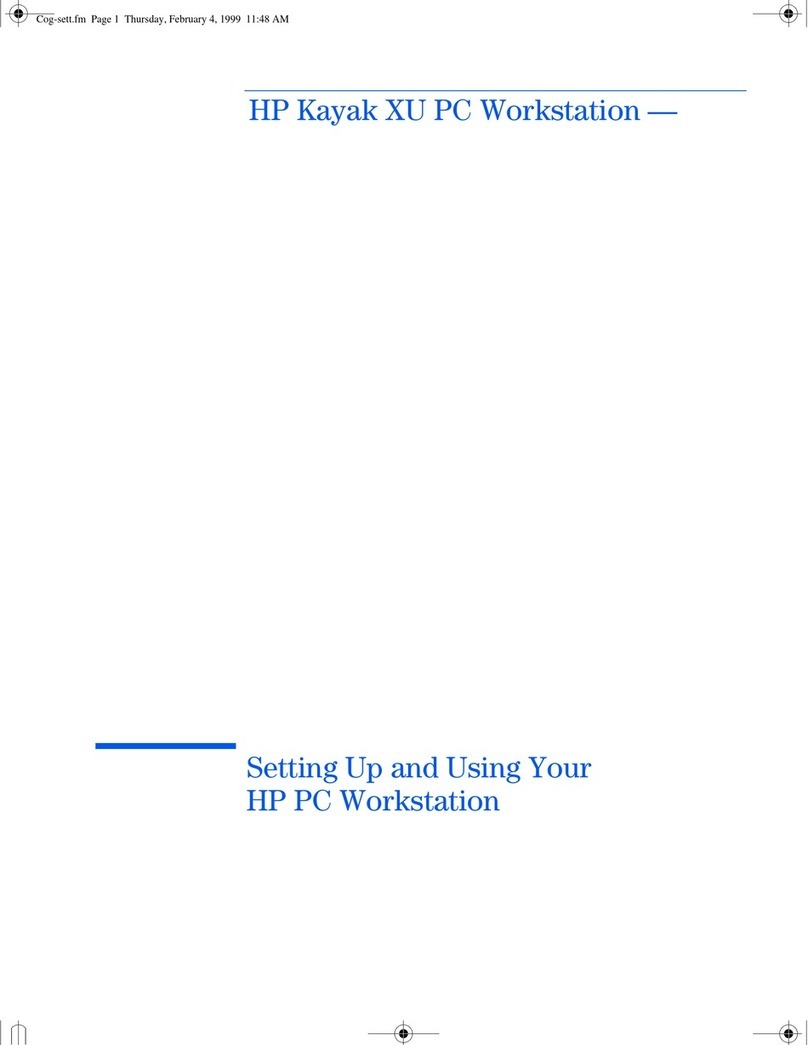 HP Kayak XU 04xx User manual HP Kayak XU 04xx User manual