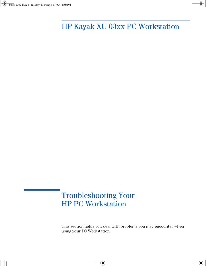 HP Kayak XU 03xx Operating instructions