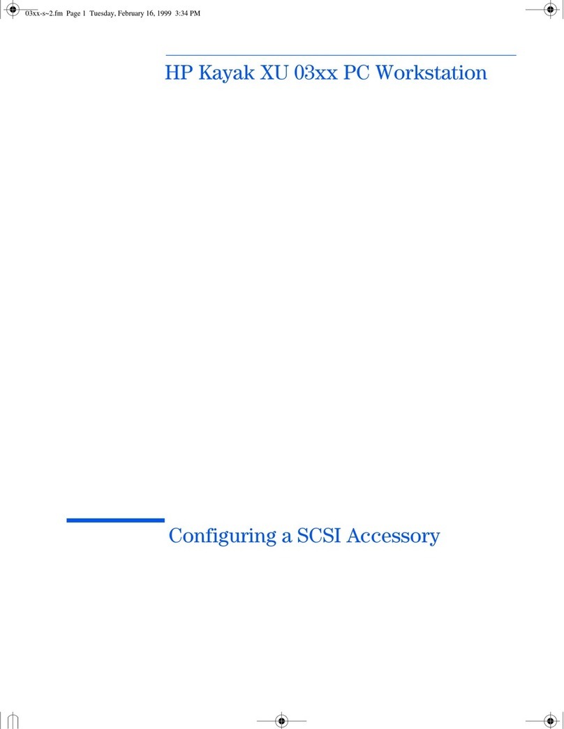 HP Kayak XU 03xx User manual HP Kayak XU 03xx User manual