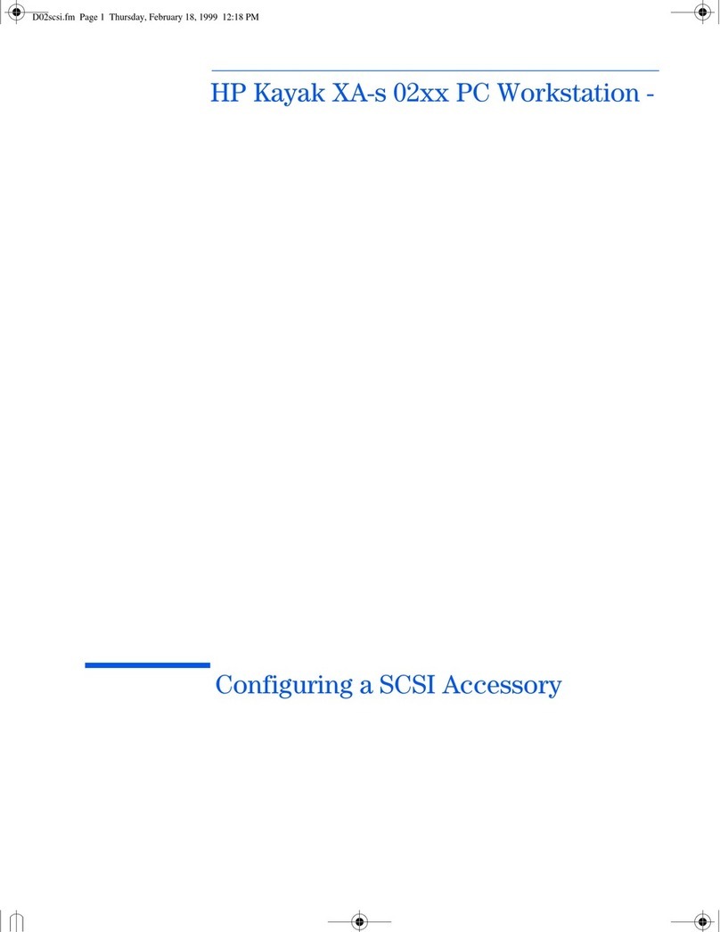 HP Kayak XA-s 02xx User manual
