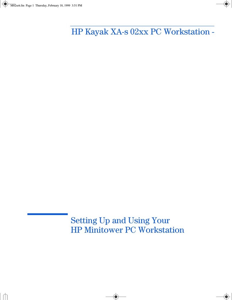 HP Kayak XA-s 02xx User manual