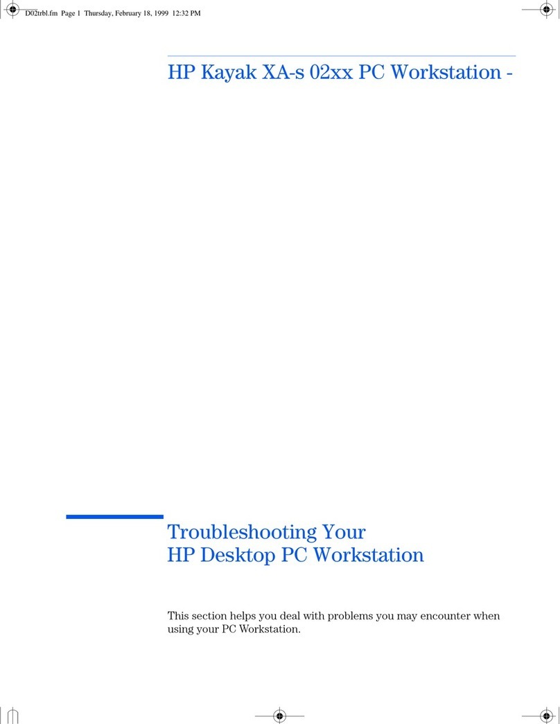 HP Kayak XA-s 02xx User manual