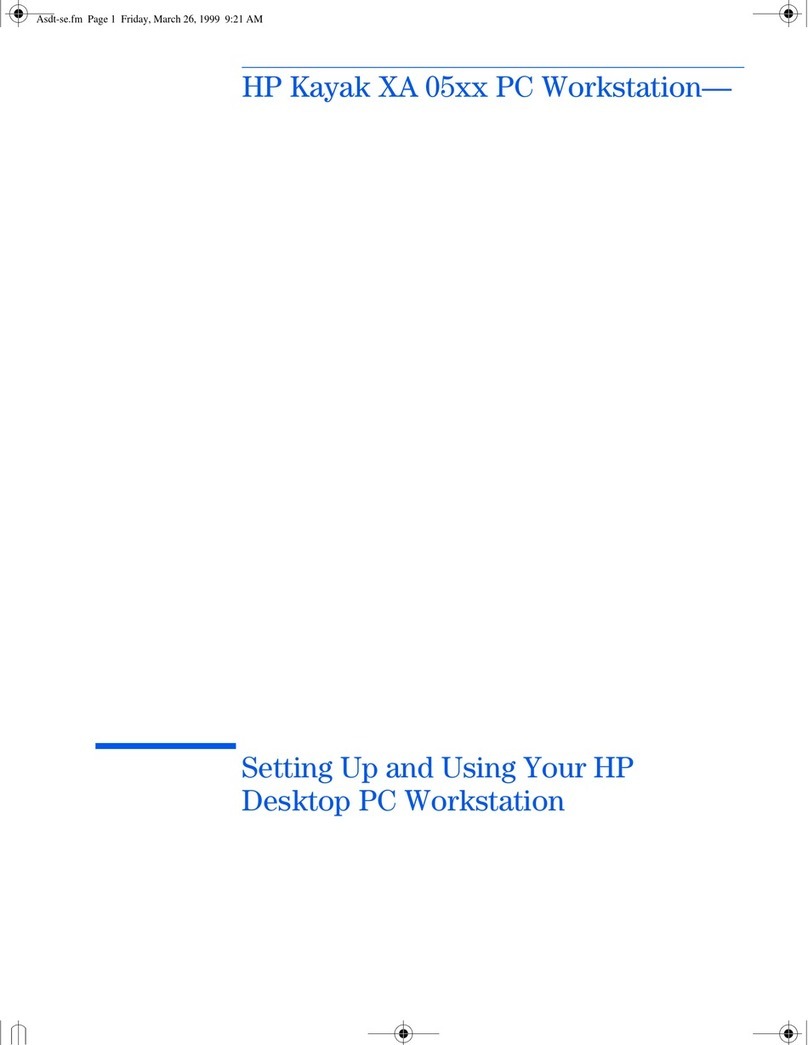 HP Kayak XA 05xx User manual HP Kayak XA 05xx User manual