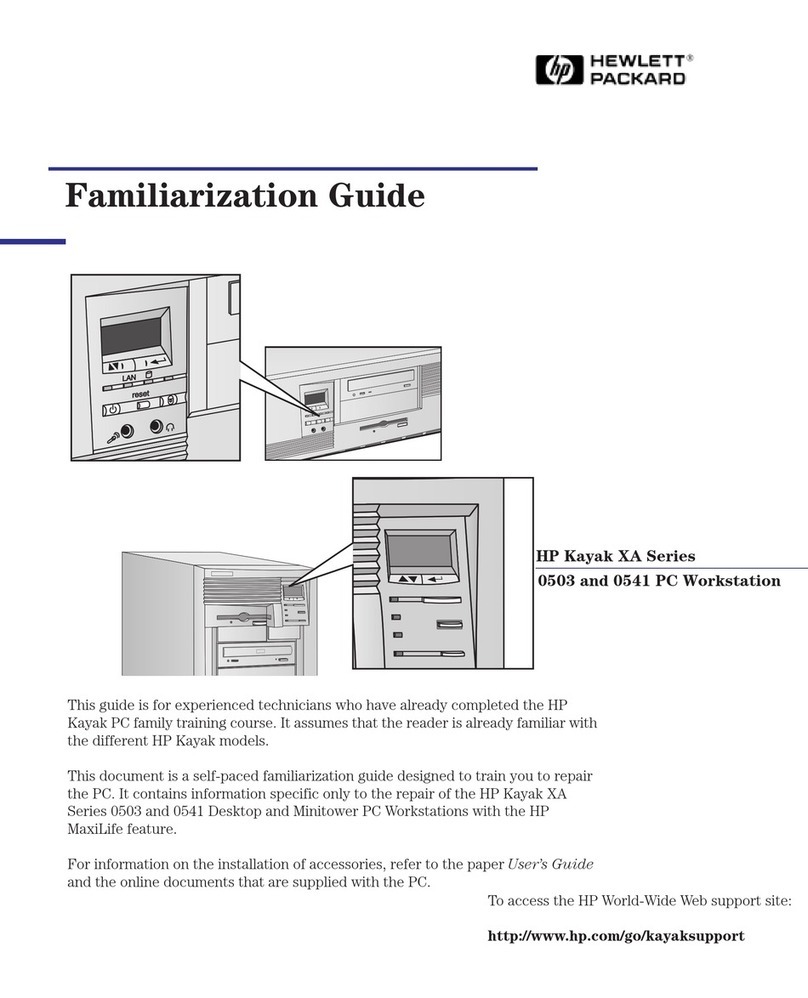 HP Kayak XA 05xx User manual