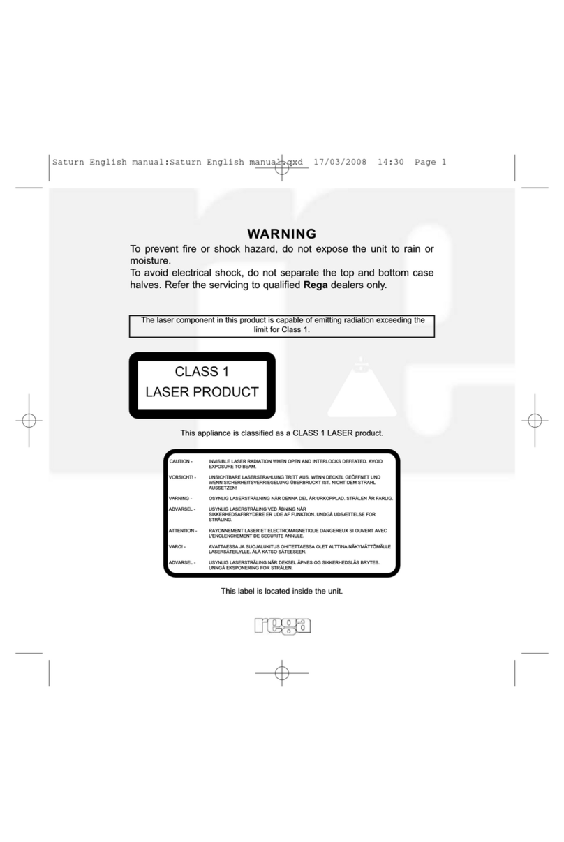 Rega Saturn manual