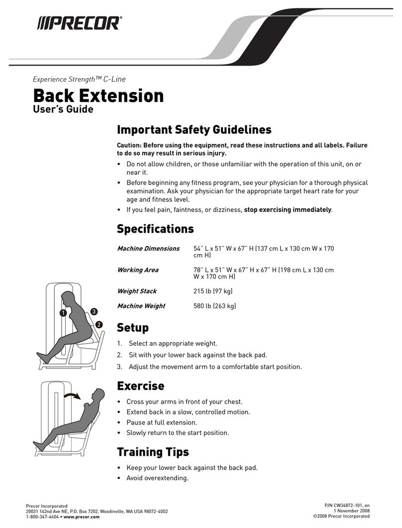 Precor C313EC User manual