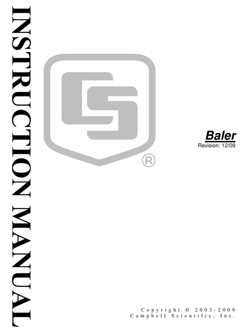 Campbell Baler User manual
