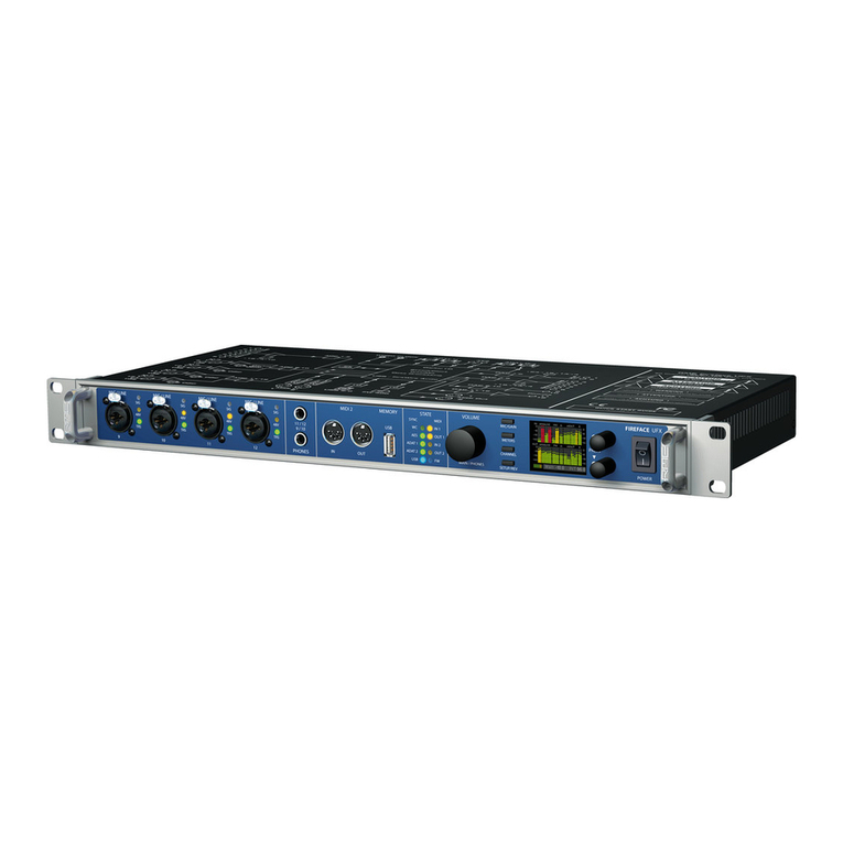 RME Audio Fireface UFX user guide