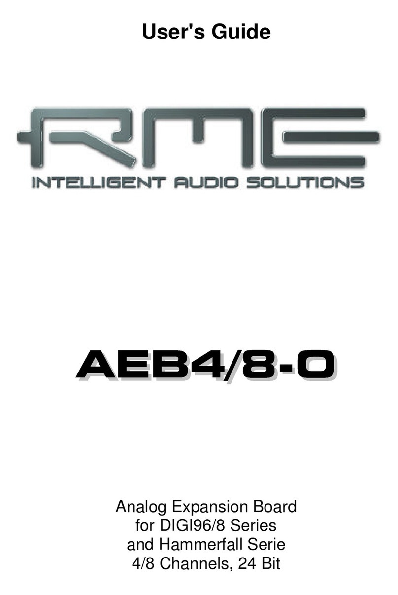 RME Audio AEB4/8-0 user guide