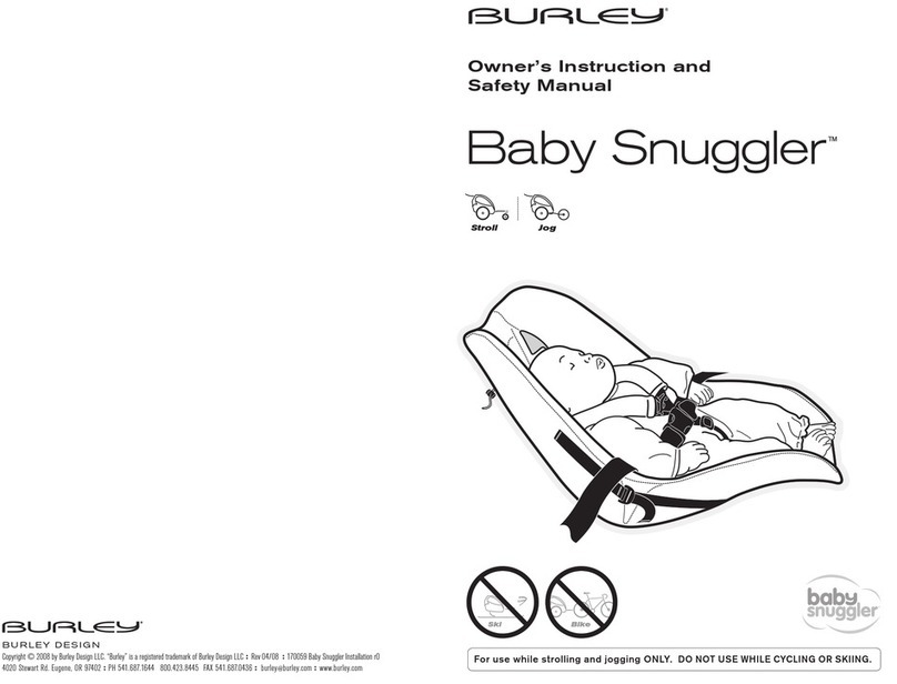 Burley Baby Snuggler Owner's instruction and safety manual