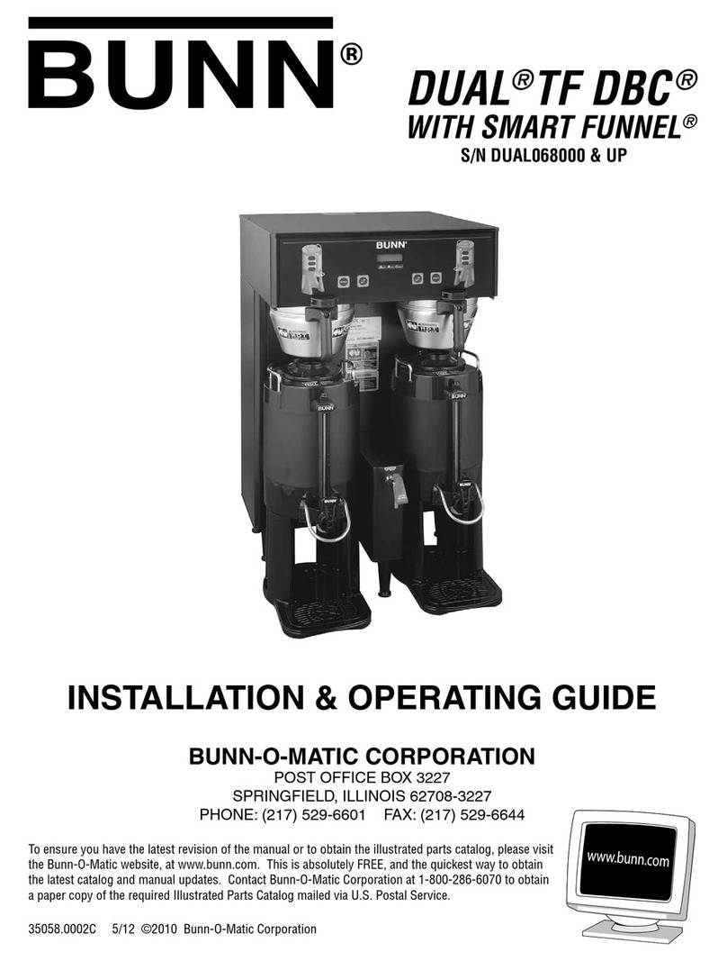 Bunn Single TF DBC Troubleshooting guide