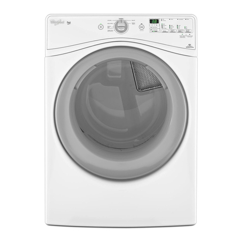 Whirlpool WED80HEBW Use and care guide