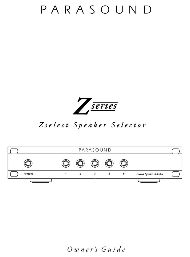Parasound Zselect owner's guide