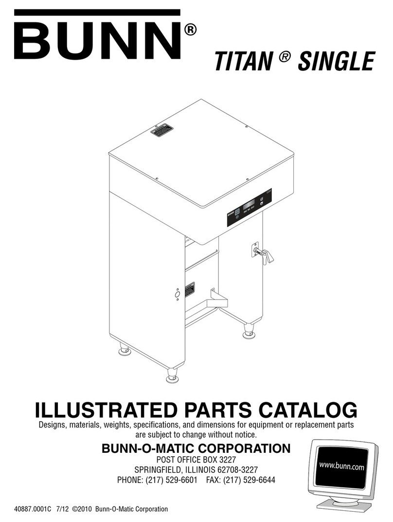 Bunn TITAN SINGLE Instruction Manual