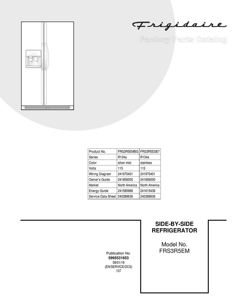 Frigidaire FRS3R5EM parts catalog