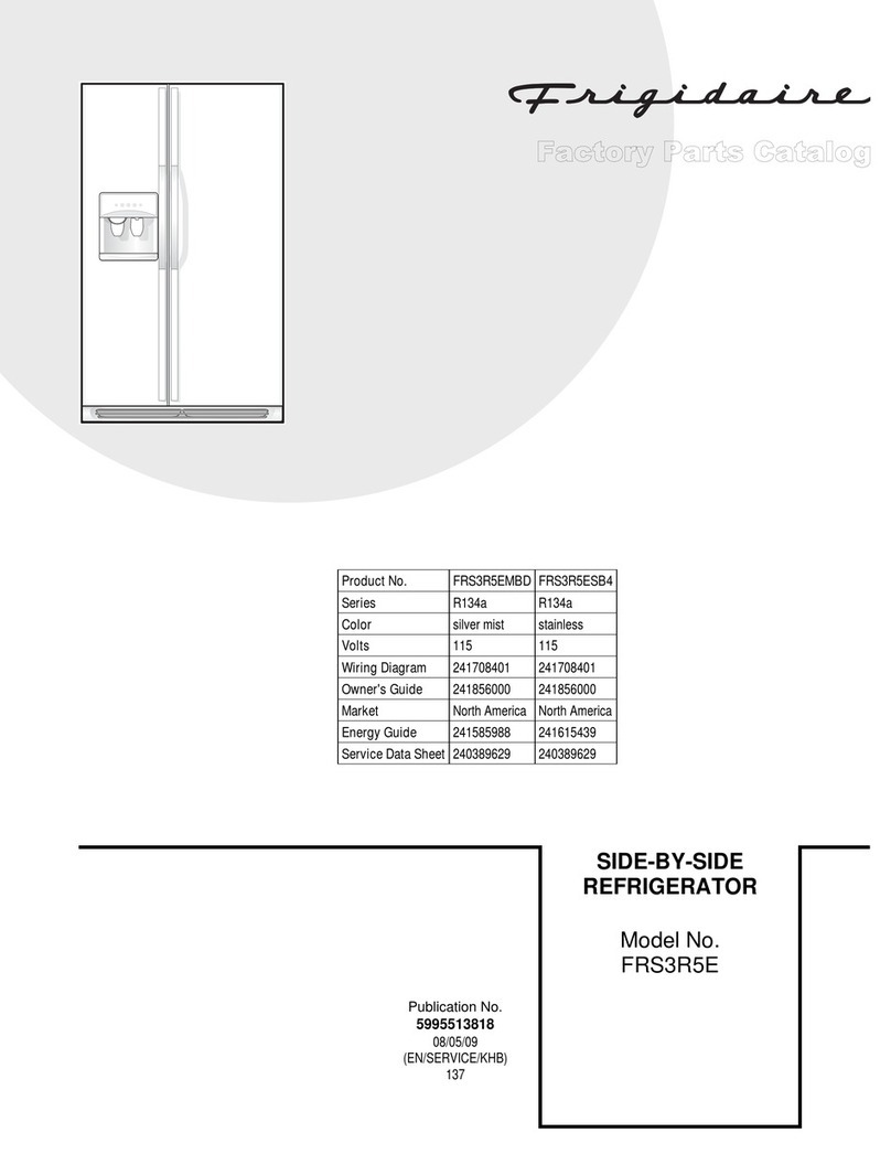 Frigidaire FRS3R5E Factory parts catalog