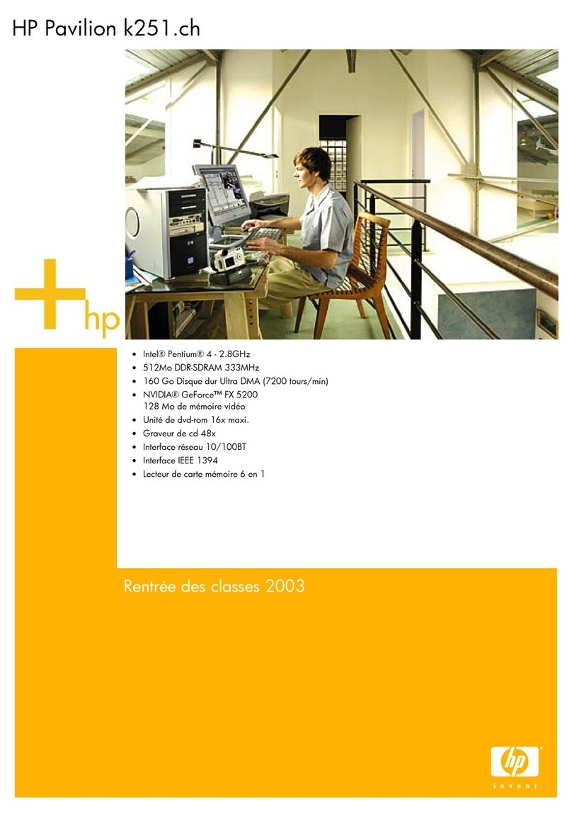 HP Pavilion k200 - Desktop PC Installation instructions