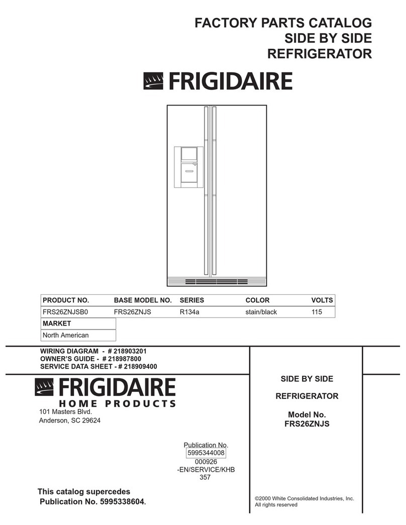 Frigidaire FRS26ZNJS Factory parts catalog