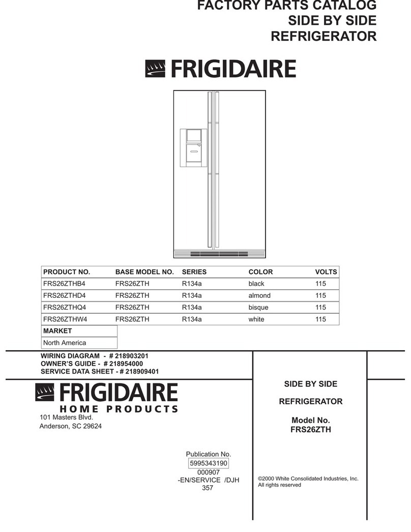 Frigidaire FRS26ZTH Factory parts catalog