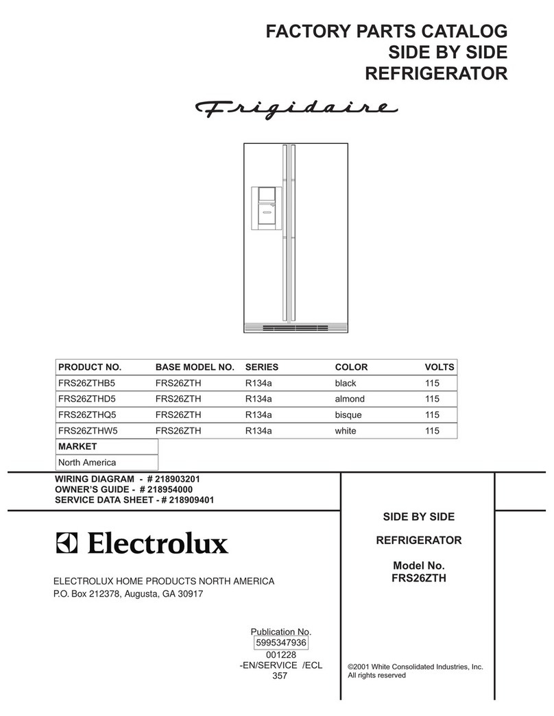 Frigidaire FRS26ZTH Factory parts catalog