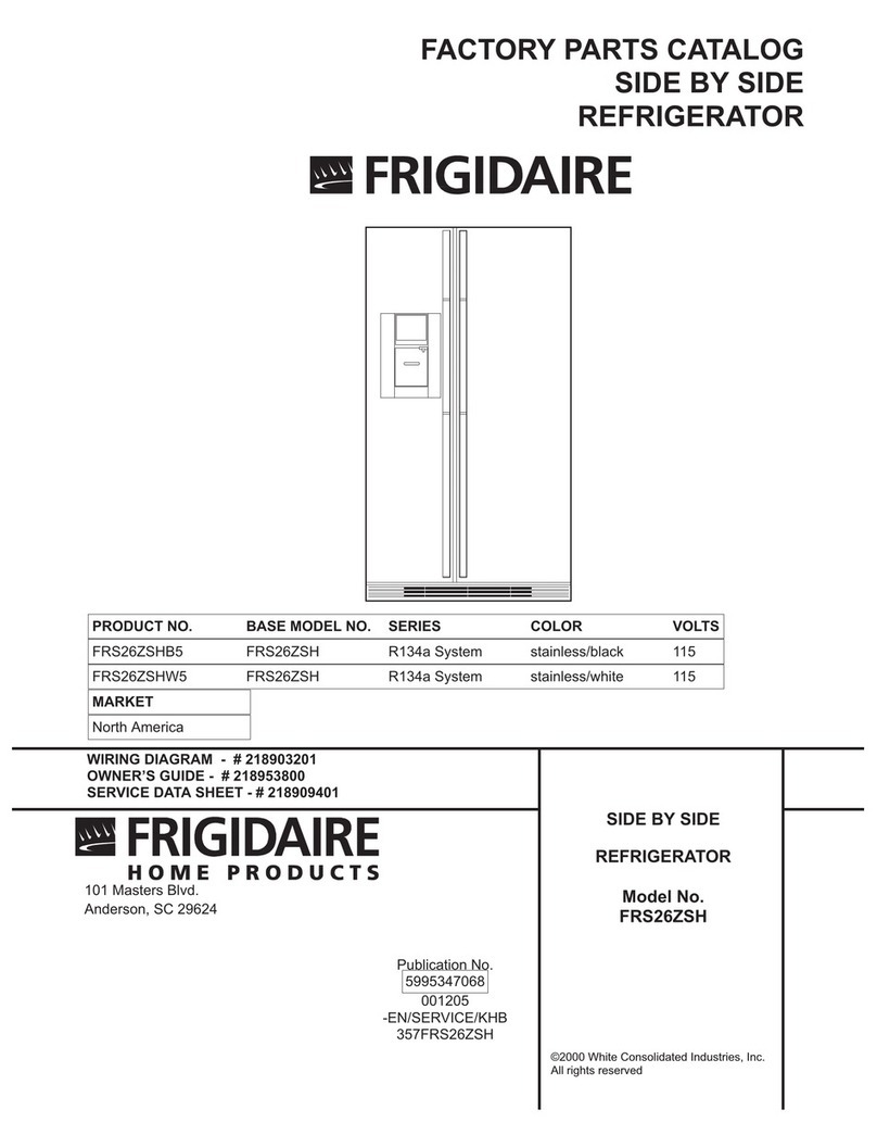 Frigidaire FRS26ZSH User manual