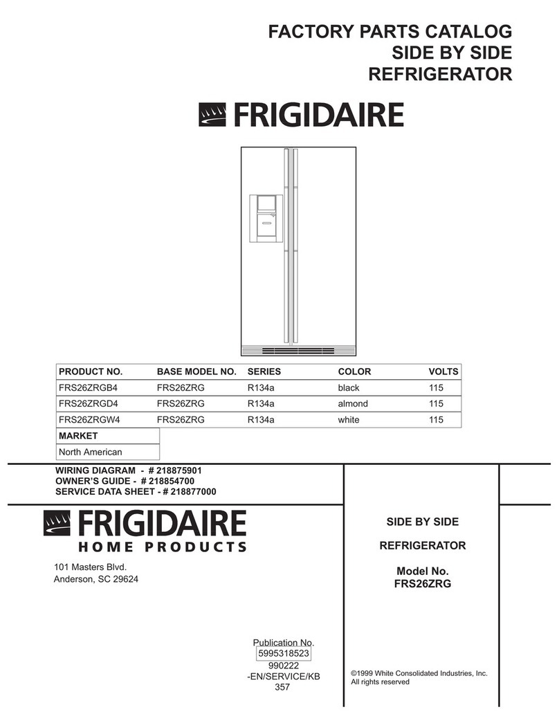 Frigidaire FRS26ZRG User manual Frigidaire FRS26ZRG User manual