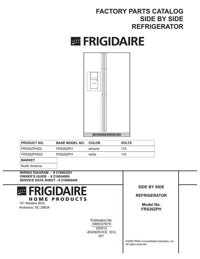Frigidaire FRS26ZPH User manual Frigidaire FRS26ZPH User manual