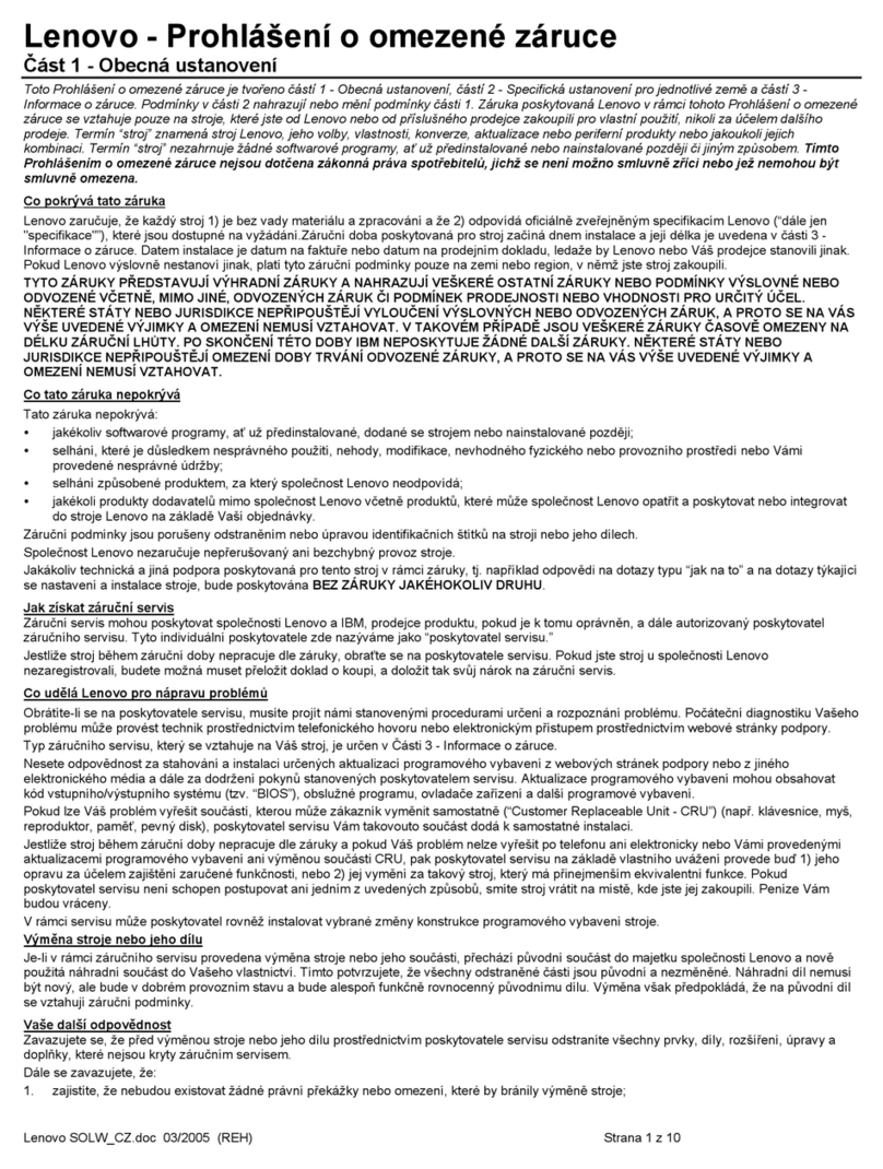Lenovo ThinkCentre M50e User manual
