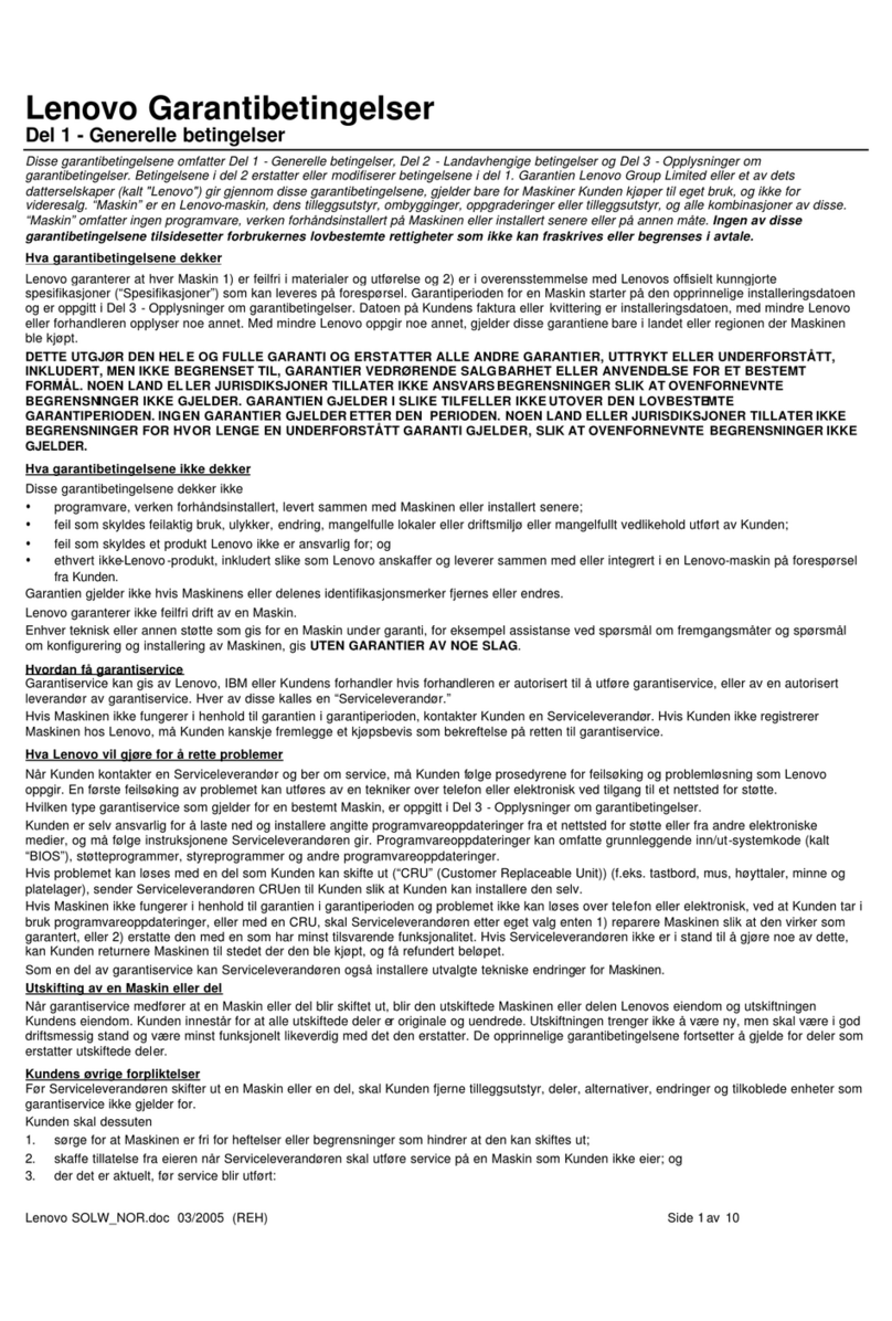 Lenovo ThinkCentre M50e User manual