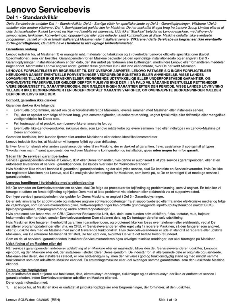 Lenovo ThinkCentre M50e User manual