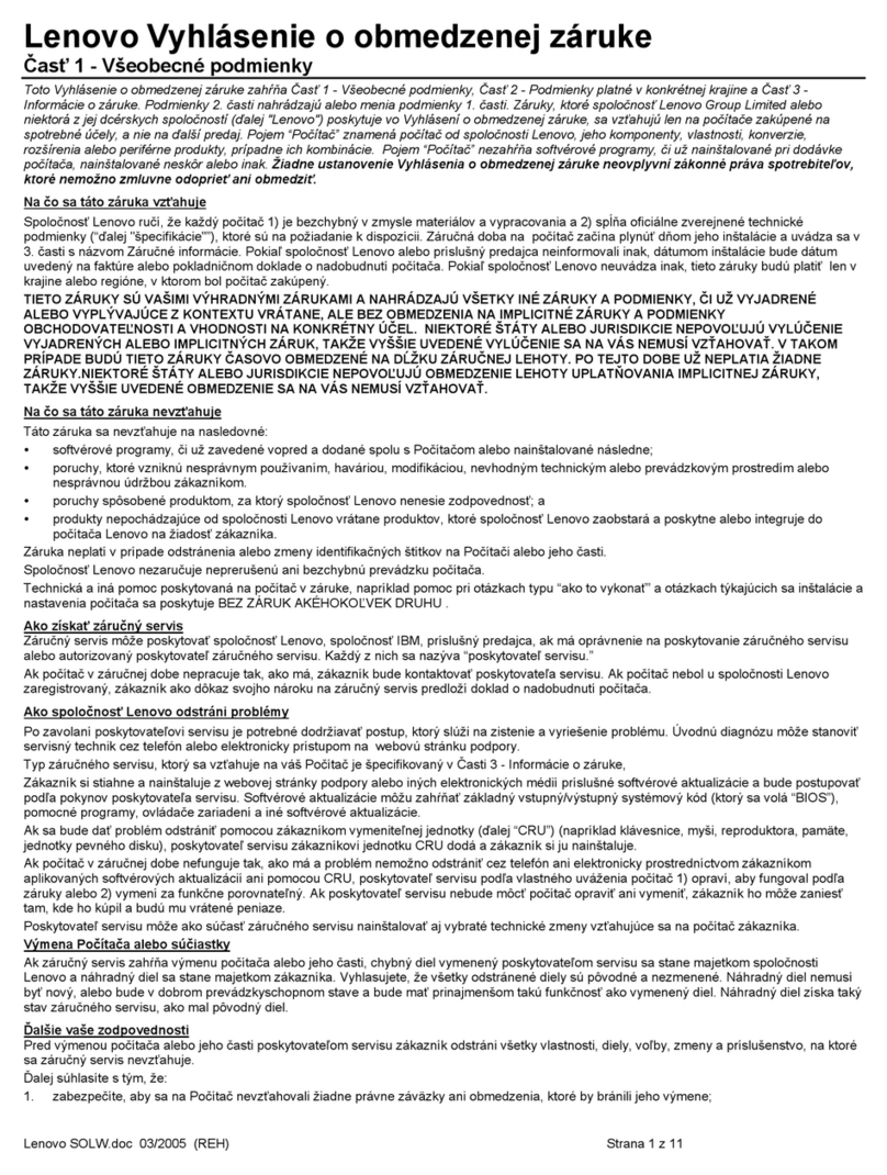Lenovo ThinkCentre M50e User manual