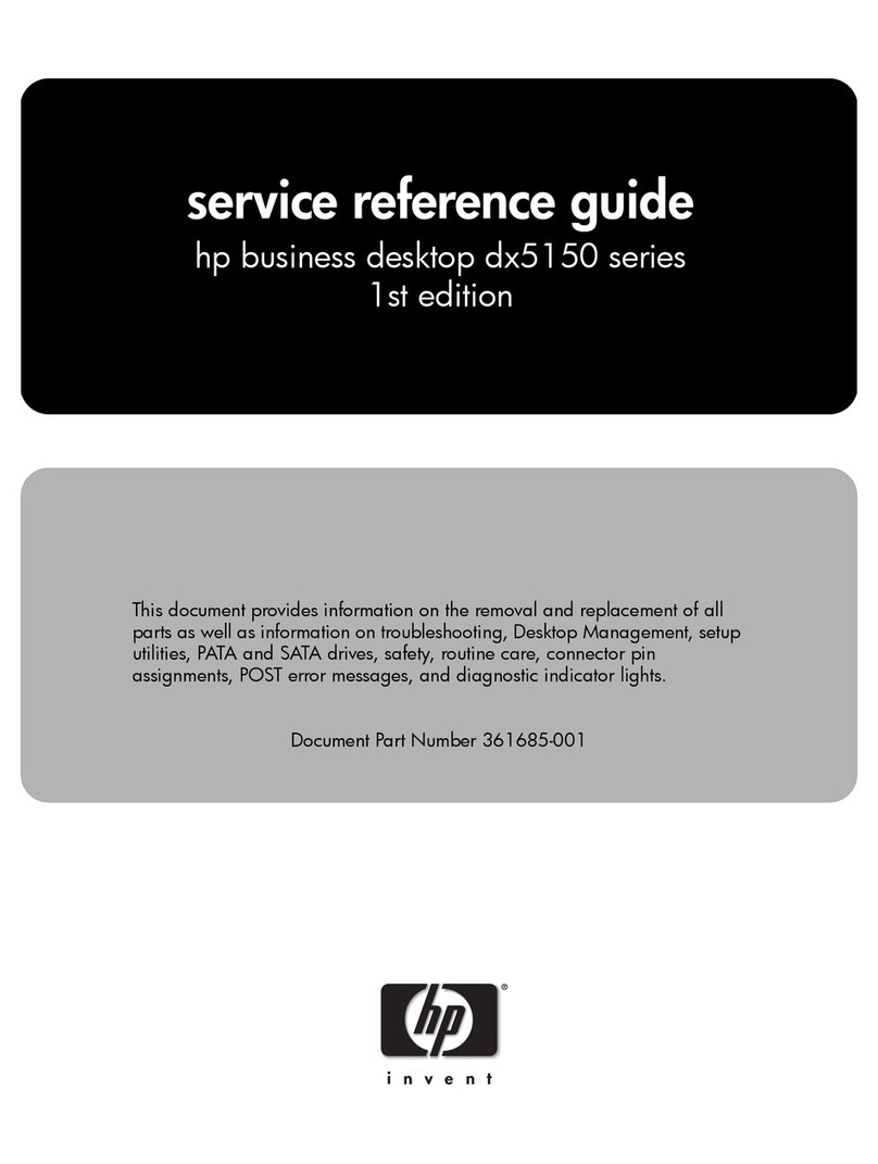 HP dx5150 User manual